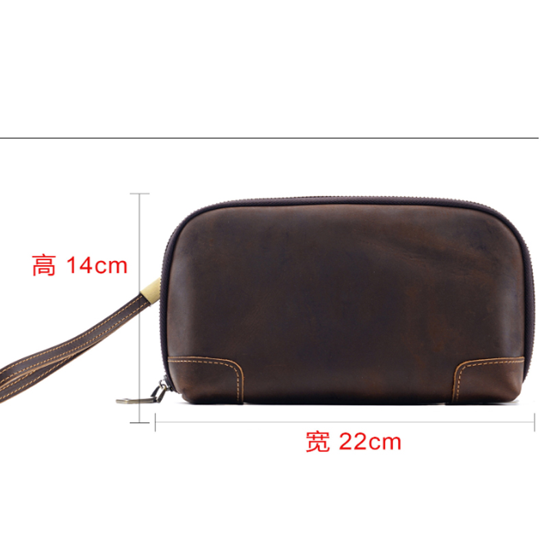 Mini Bag Evening Clutch - Bolso de Mano Vintage 100% Cuero