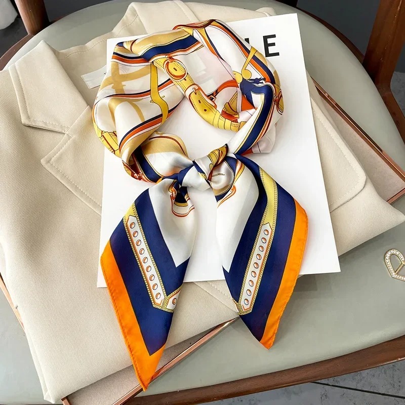 Luxury Bags Quality - Pañuelo Cuadrado de Seda Delgado de