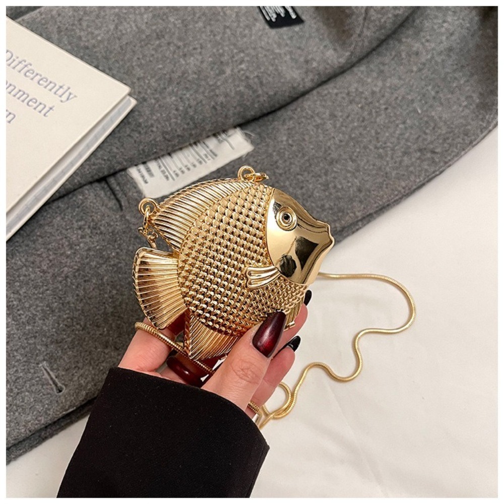 Mini Bag Evening Clutch - Bolso Bandolera con Forma de Pez