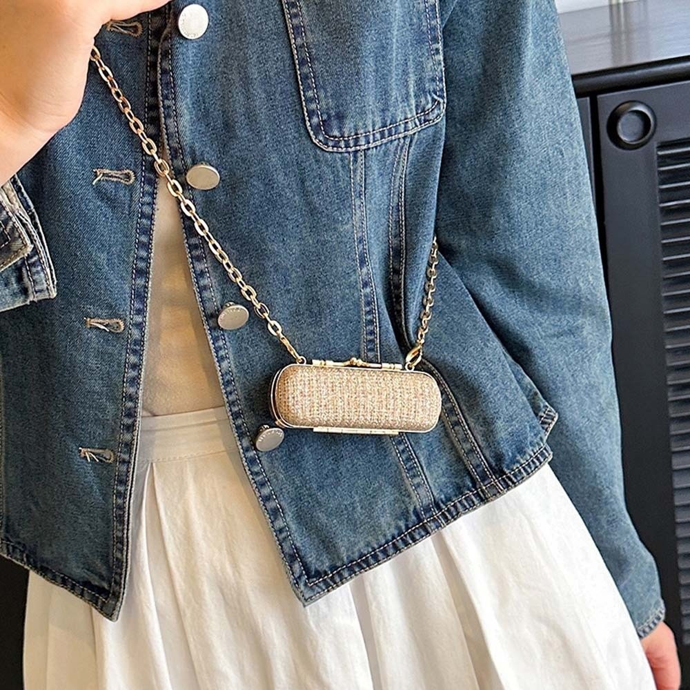 Bolso de cadena con diamantes  - Mini Bag Evening Clutch reseña y precio