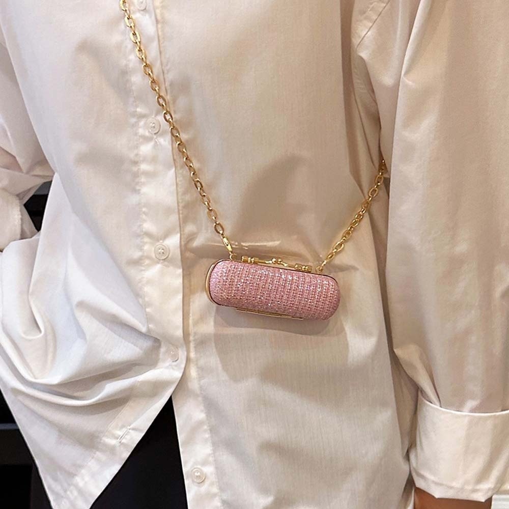 Bolso de cadena con diamantes  - Mini Bag Evening Clutch reseña y precio